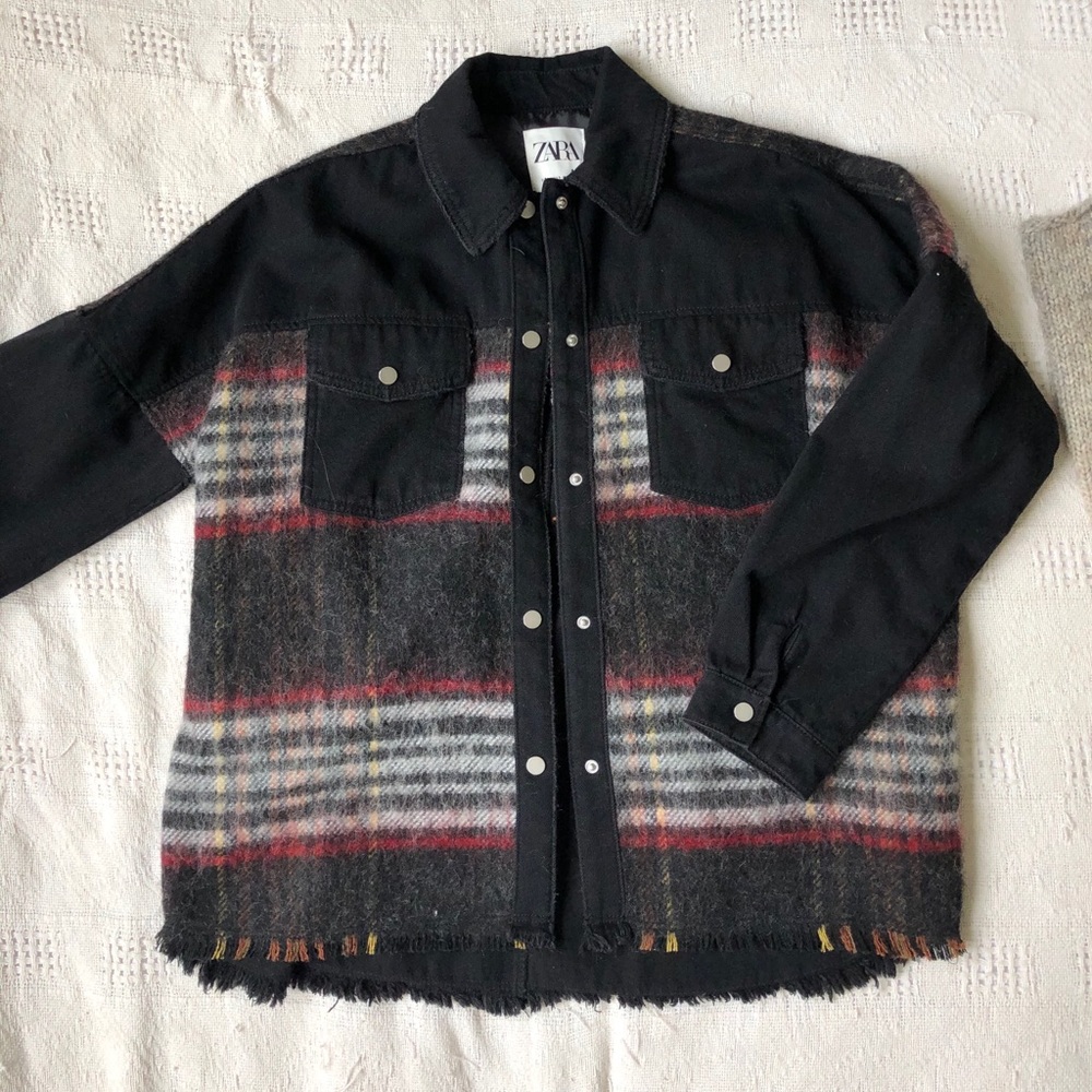 Zara Wool/Denim Overshirt